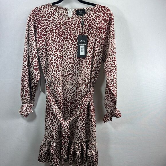 AX Paris Printed Frill Hem Skater Dress- Multi- Size 8 (US) / 12 (UK)- NWT - Picture 1 of 7
